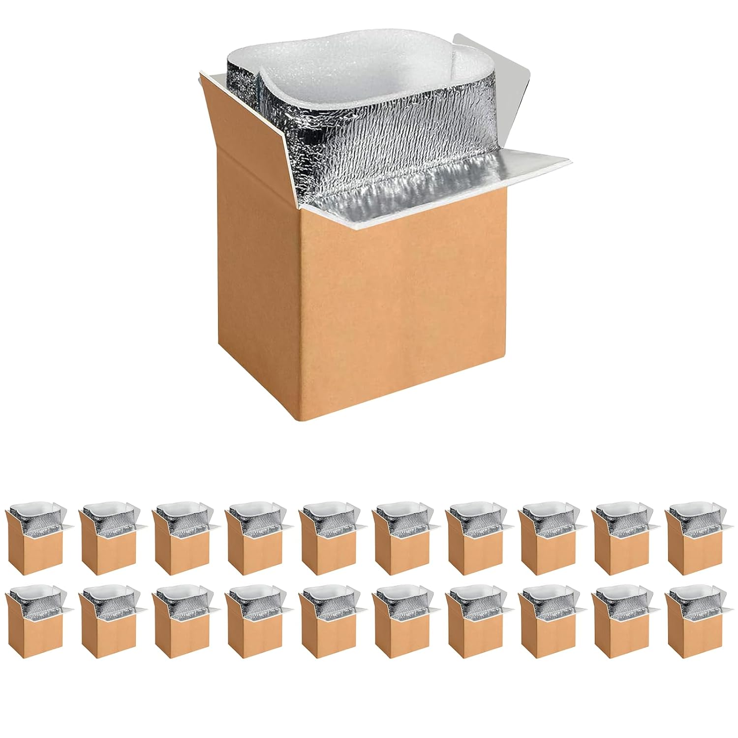 20 Pack Insulated Shipping Boxes for Cold Pack Shipping Needs