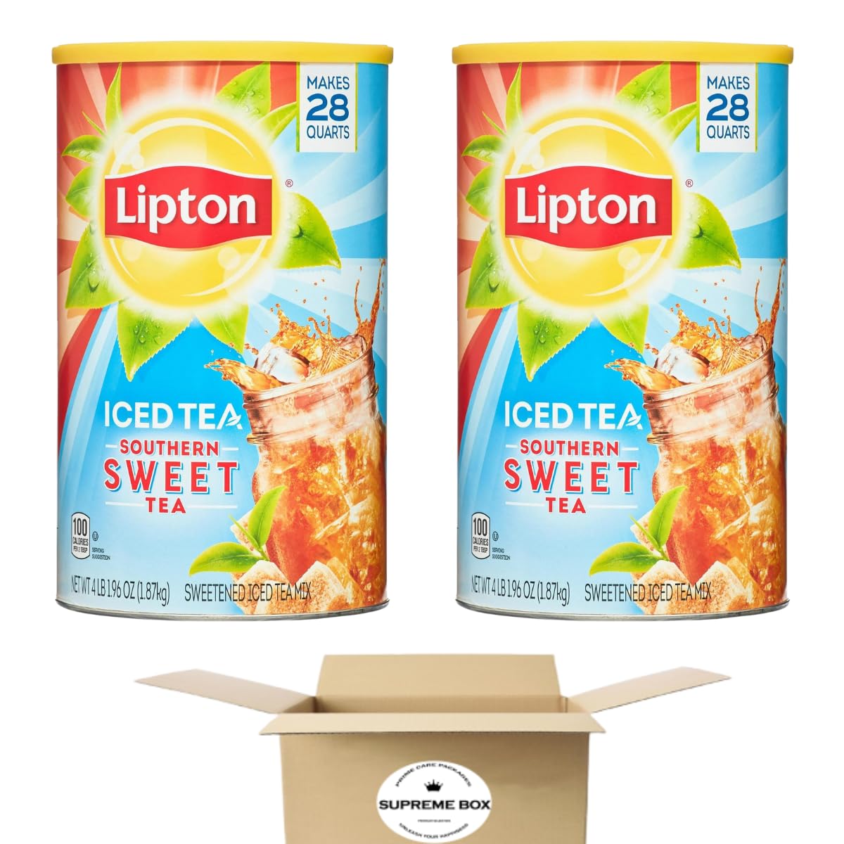 Lpton Iced Tea Mix Southern Sweet Black Tea Caffeinated 56 Qts