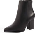 Womens Ankle Boots Chunky Block Heel Booties - Everyday Comfort