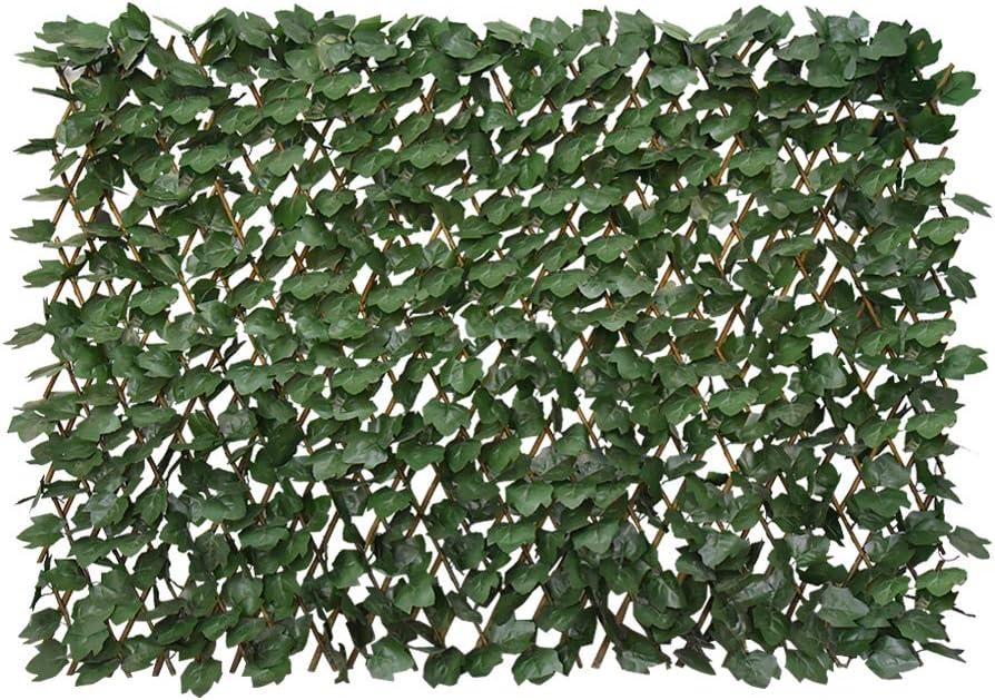 Instant Privacy Boost with Faux Ivy Expandable Fence