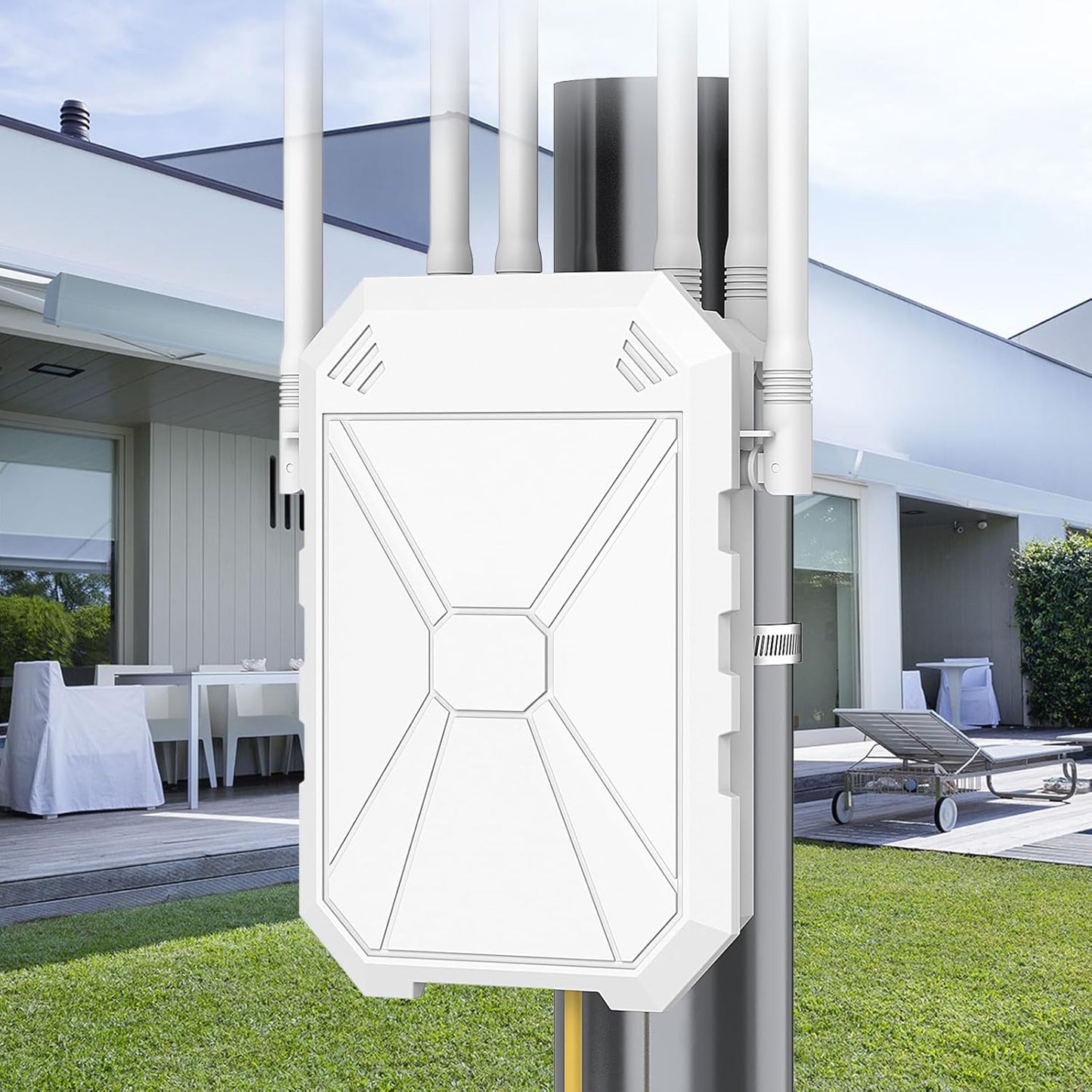 AX3000 WiFi Extender Signal Booster for Outdoor Use and More