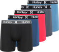 Hurley Stretch Boxer Briefs 5 Pack for Everyday Comfort