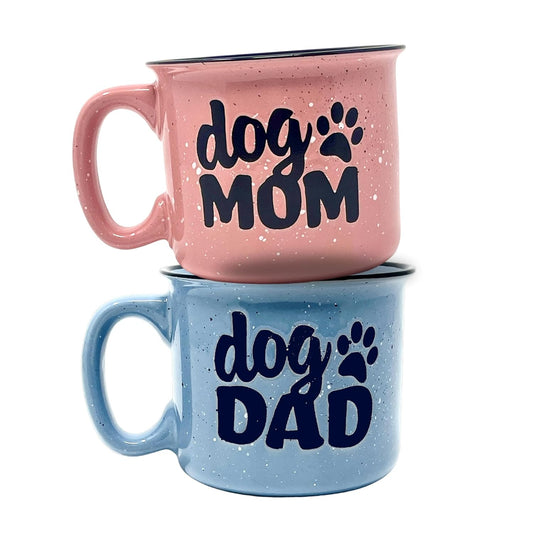 Dog Mom and Dog Dad Coffee Mug Set by Brooke & Jess Designs