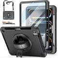 Case for iPad Pro 11 M5 2025 / M4 2024 - Rugged Rotating Stand Cover