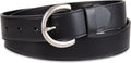 Levi's Women's Curved Buckle Leather Belt for Jeans and Dresses Belts