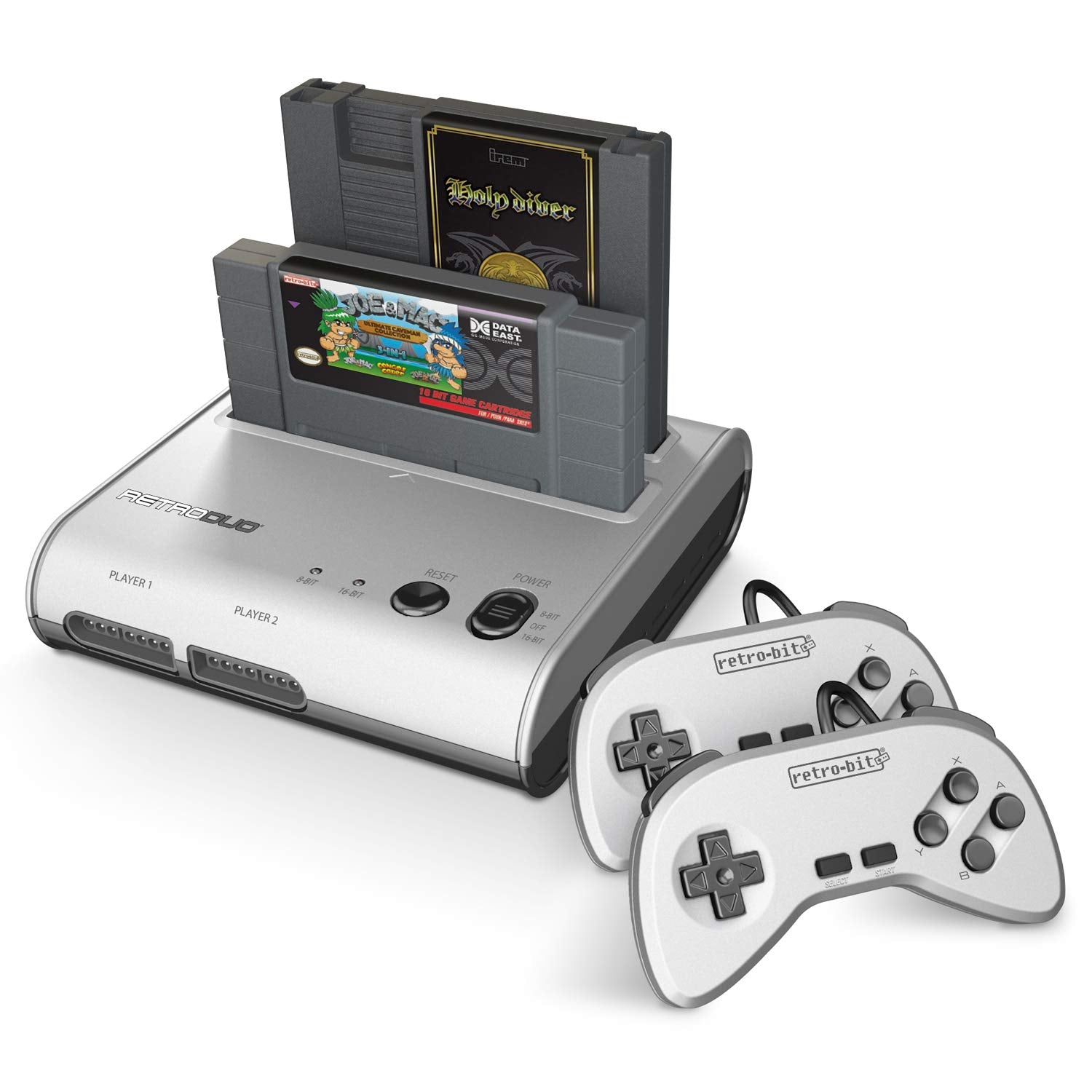 Retro Duo 2 in 1 Console System for NES and SNES Games