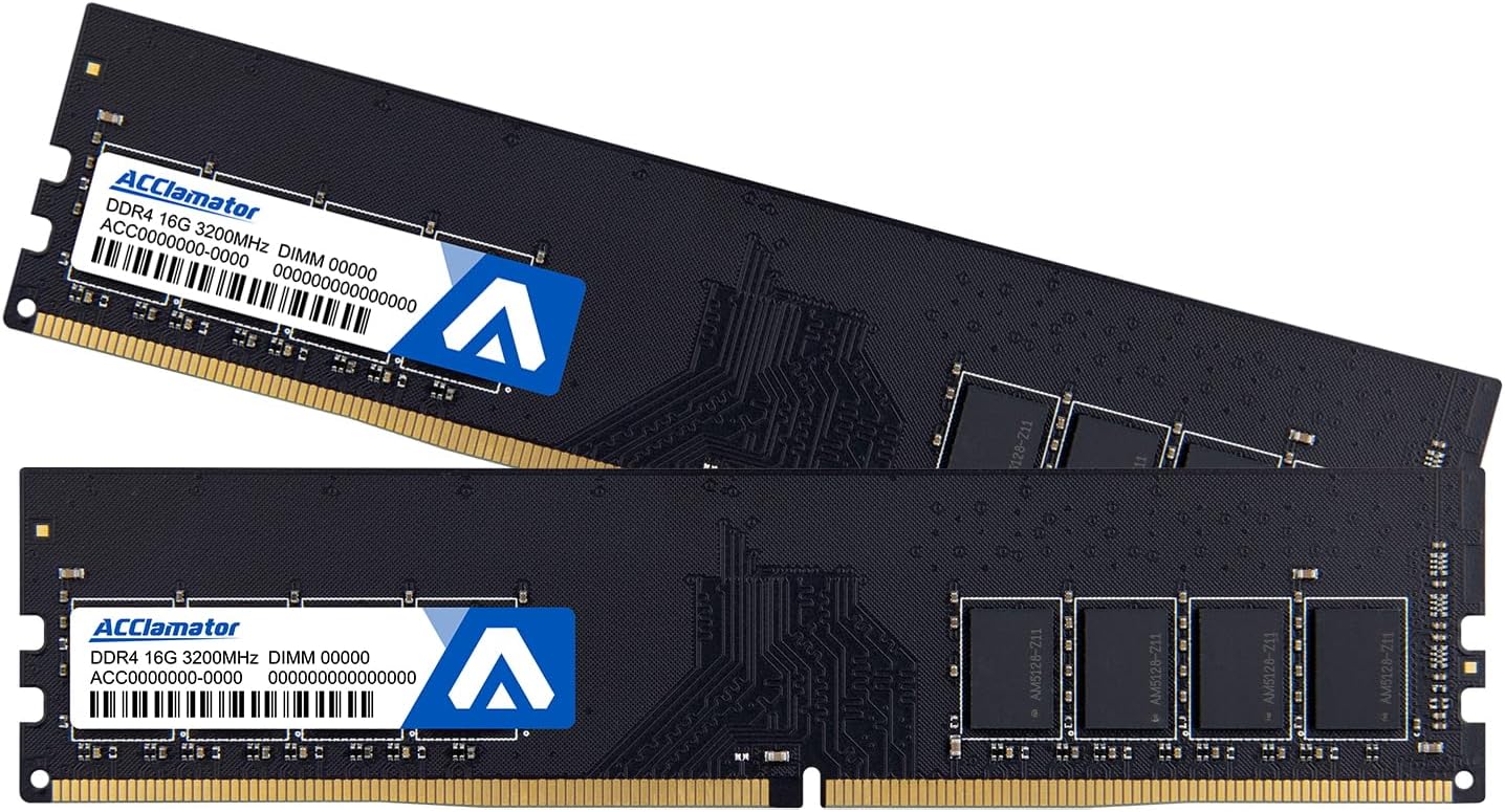 DDR4 RAM 32GB 3200MHz PC4-25600 Memory Module for Desktops