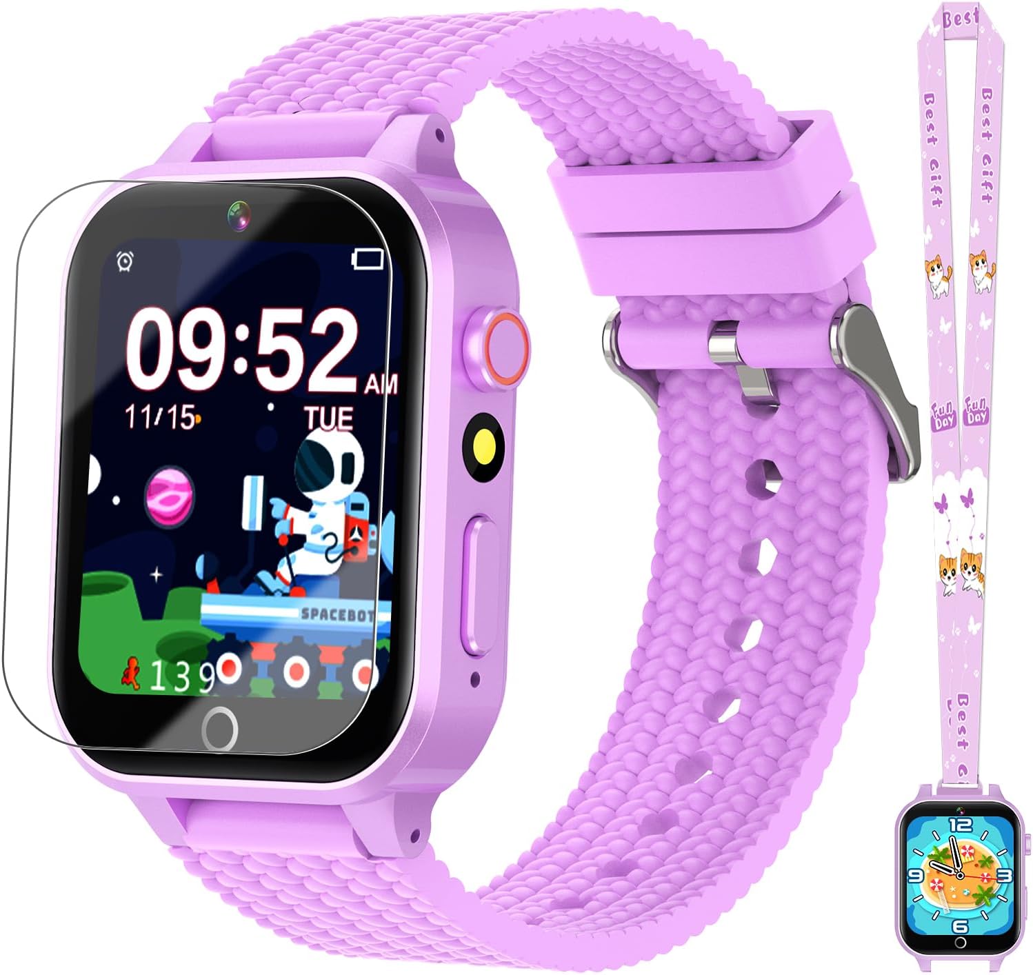 Interactive Kids Smart Watch: 26 Games, Camera, Music Player, Habit Tracking - Perfect Birthday Gift!