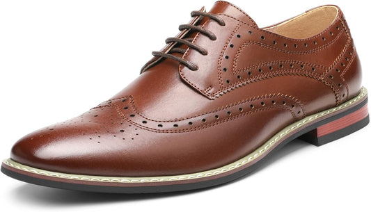 Bruno Moda Italy Men's Prince Classic Modern Formal Oxford Shoes