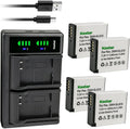 DMW-BLG10 4-Pack 1280mAh Batteries and LTD2 USB Charger - Dual Charge