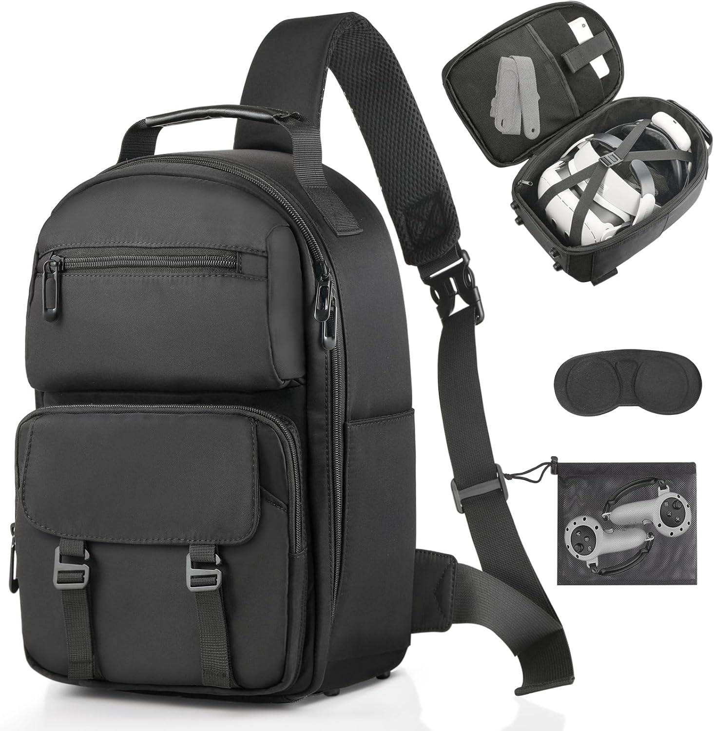 FOREGOER Carrying Case for Meta Quest 3 and Oculus Quest 2