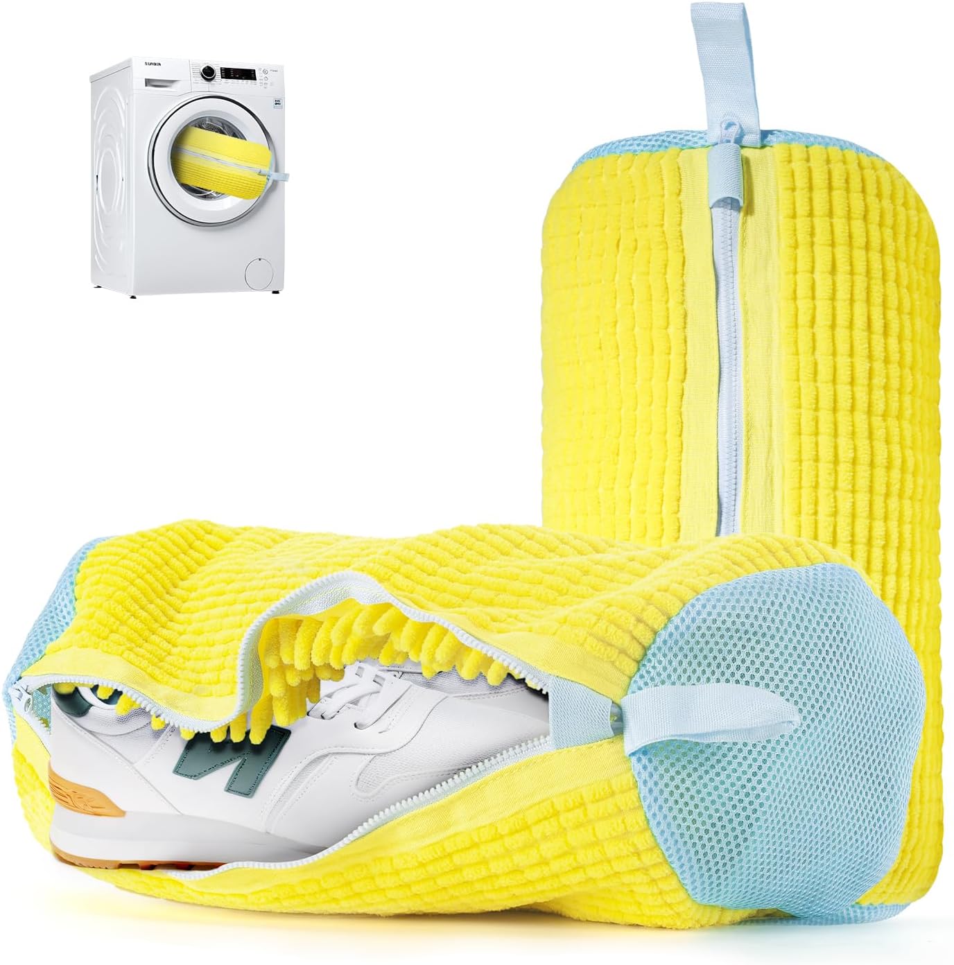 Revolutionize Shoe Care: PTAHON Shoe Washing Bag Duo