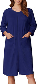 Ekouaer Women Zipper Robes: Comfortable Lightweight Loungewear