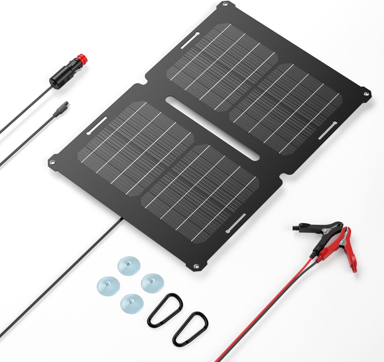 GRECELL 12V 25W Solar Battery Charger for Vehicles