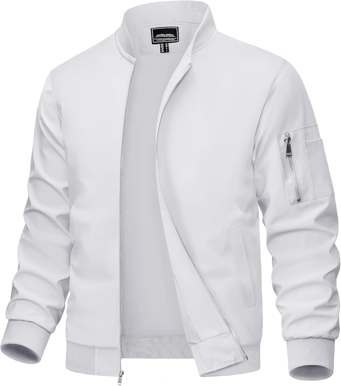 MAGCOMSEN Men's Lightweight Bomber Jacket for Spring and Fall