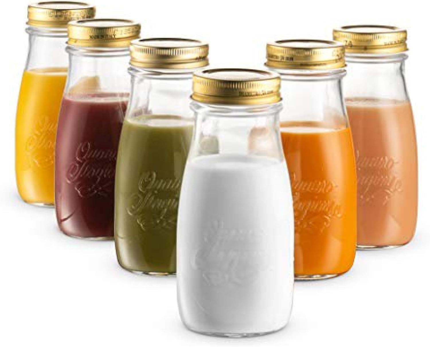 Bormioli Rocco Quattro Stagioni Bottles Set of 6 for Food Preserving