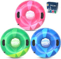 3Pack Snow Tubes Snow Sled for Kids and Adults - Heavy Duty Family