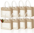Reusable Jute Tote Bags Bulk for Grocery Shopping and Travel