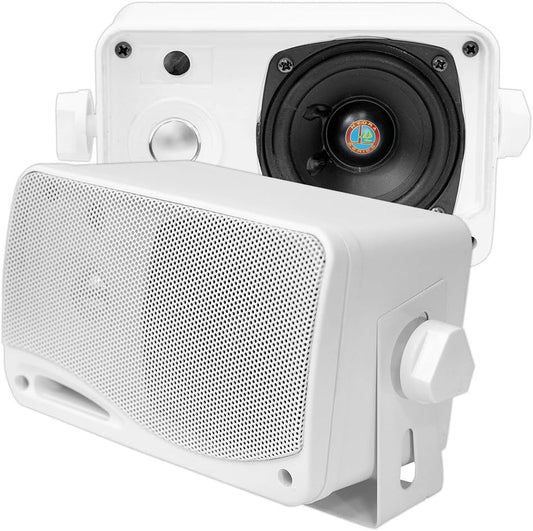 200W Weatherproof Marine Speakers Set - Home & Outdoor Use