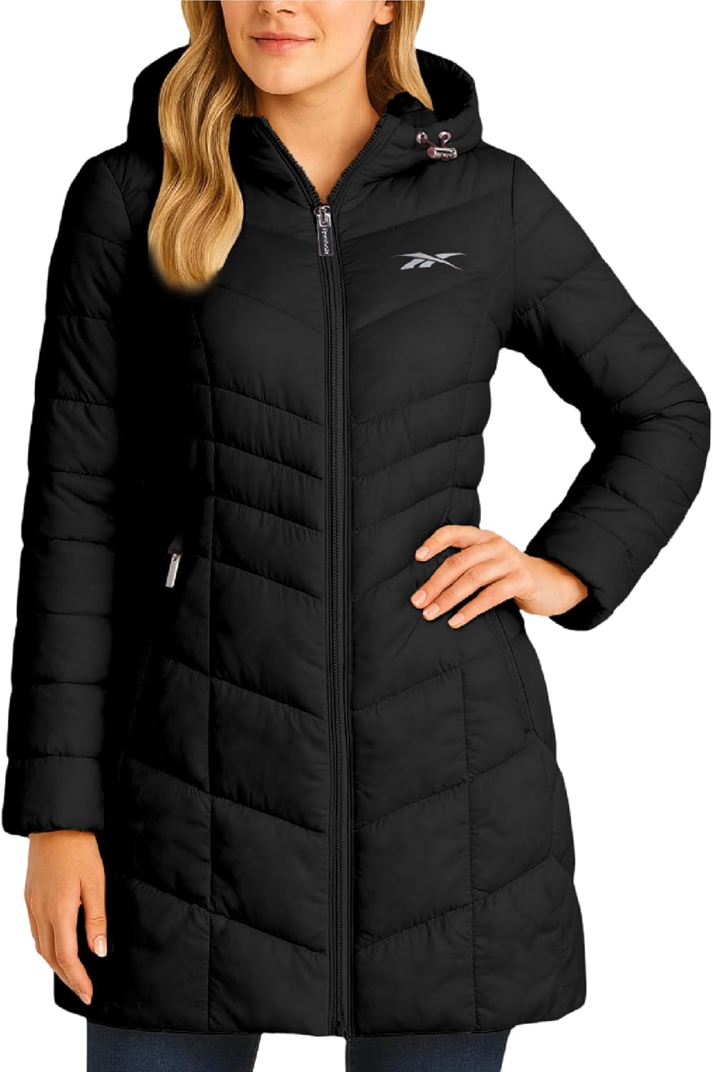 Reebok Womens Long Puffer Coat - Stylish Winter Jacket for All