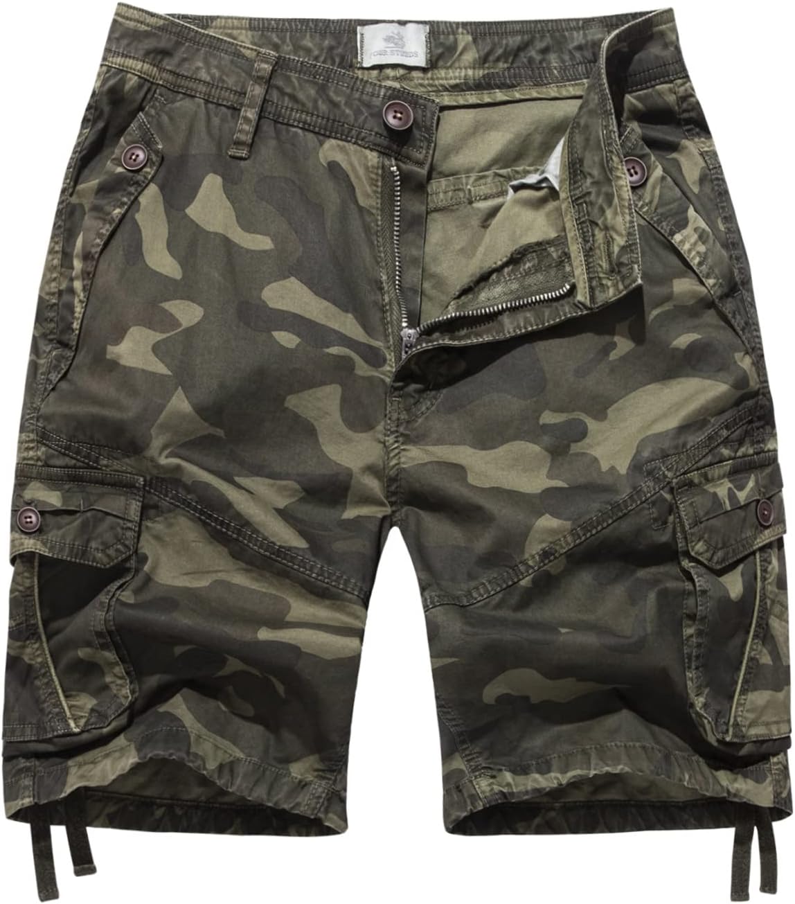 FOURSTEEDS Women's Casual Fitted Multi-Pockets Cargo Shorts