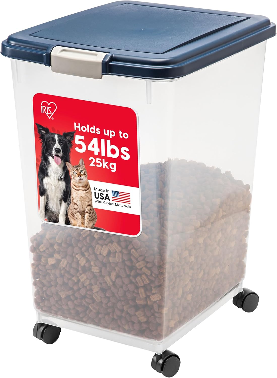IRIS USA Dog Food Storage Container for Easy Pet Food Access
