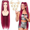 39 in Red Anime Costume Wig - Super Long Heat Resistant