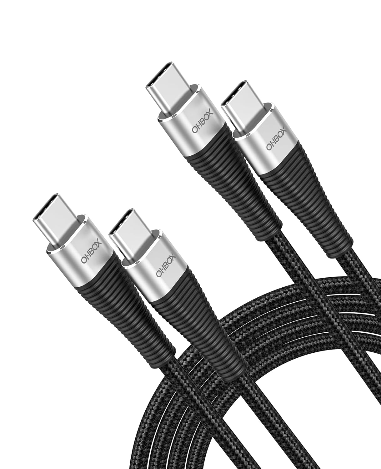 Fast Charge 6FT USB-C Cable 2Pack by ohbox