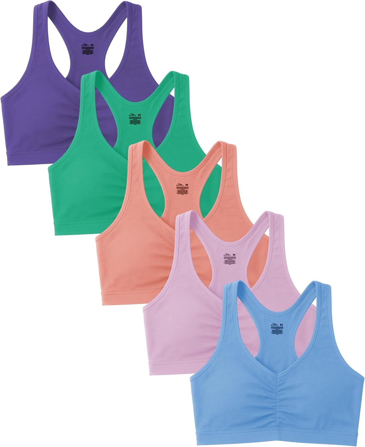 Comfortable Cotton Spandex Racer Back Bras for Active Women