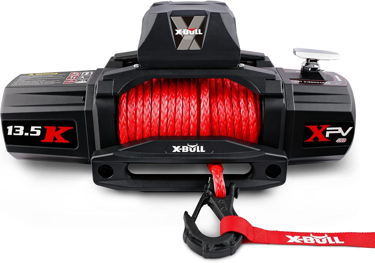 X-BULL 13500 lb Electric Winch Kit with Synthetic Rope and Remote