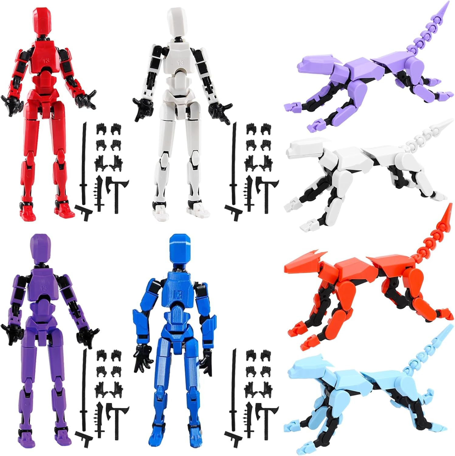 Articulated T13 Robot Action Figures for Game Lovers