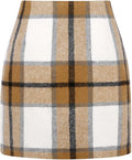 Women's High Waist Plaid Mini Skirt A Line Bodycon Fashion Piece