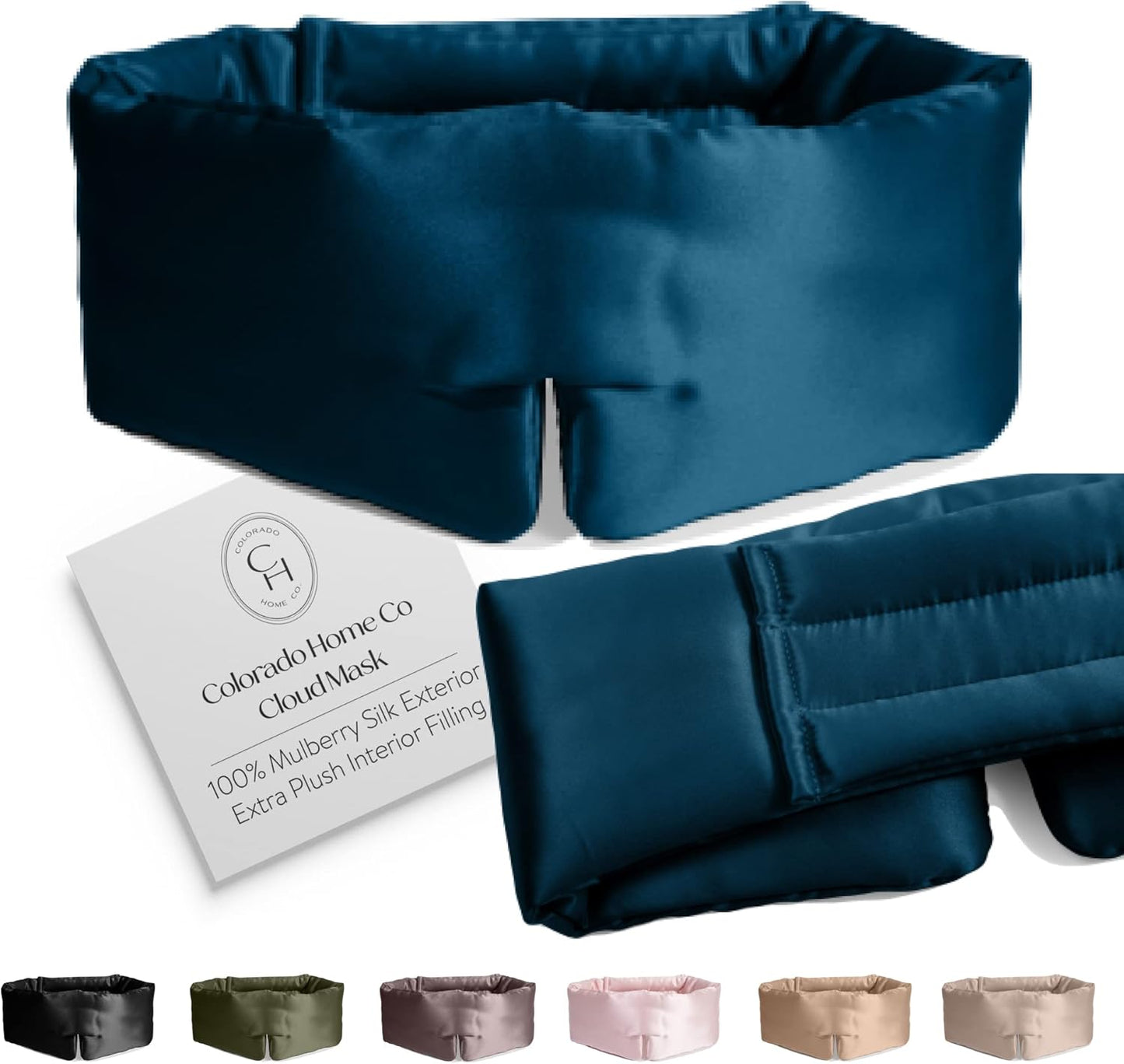 SUNDAYSILKSTM Adjustable Silk Sleep Mask for Deep Sleep