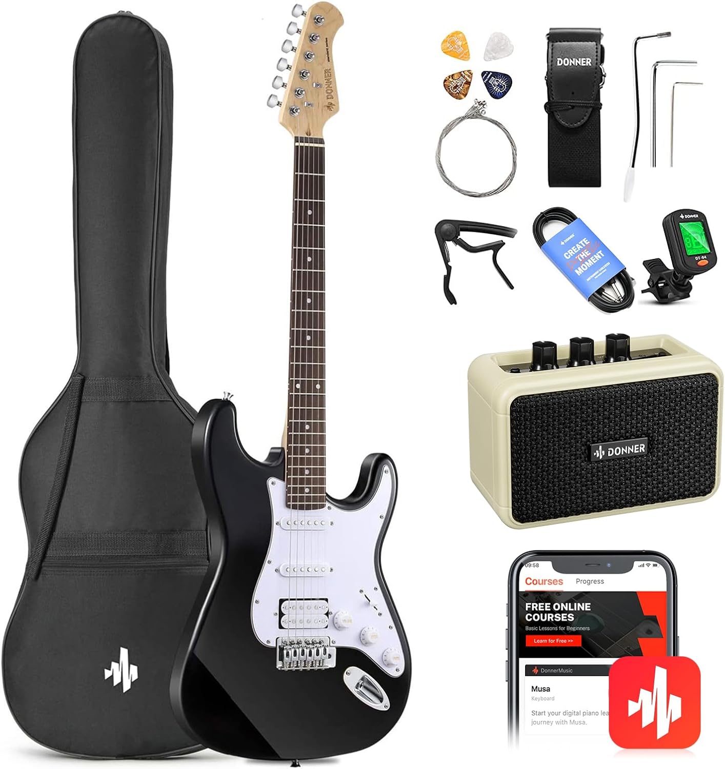 Complete Electric Guitar Beginner Kit - Everything You Need to Start Rocking!