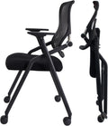PRO Stackable Foldable Conference Room Chair - Thick Cushion & Lumbar