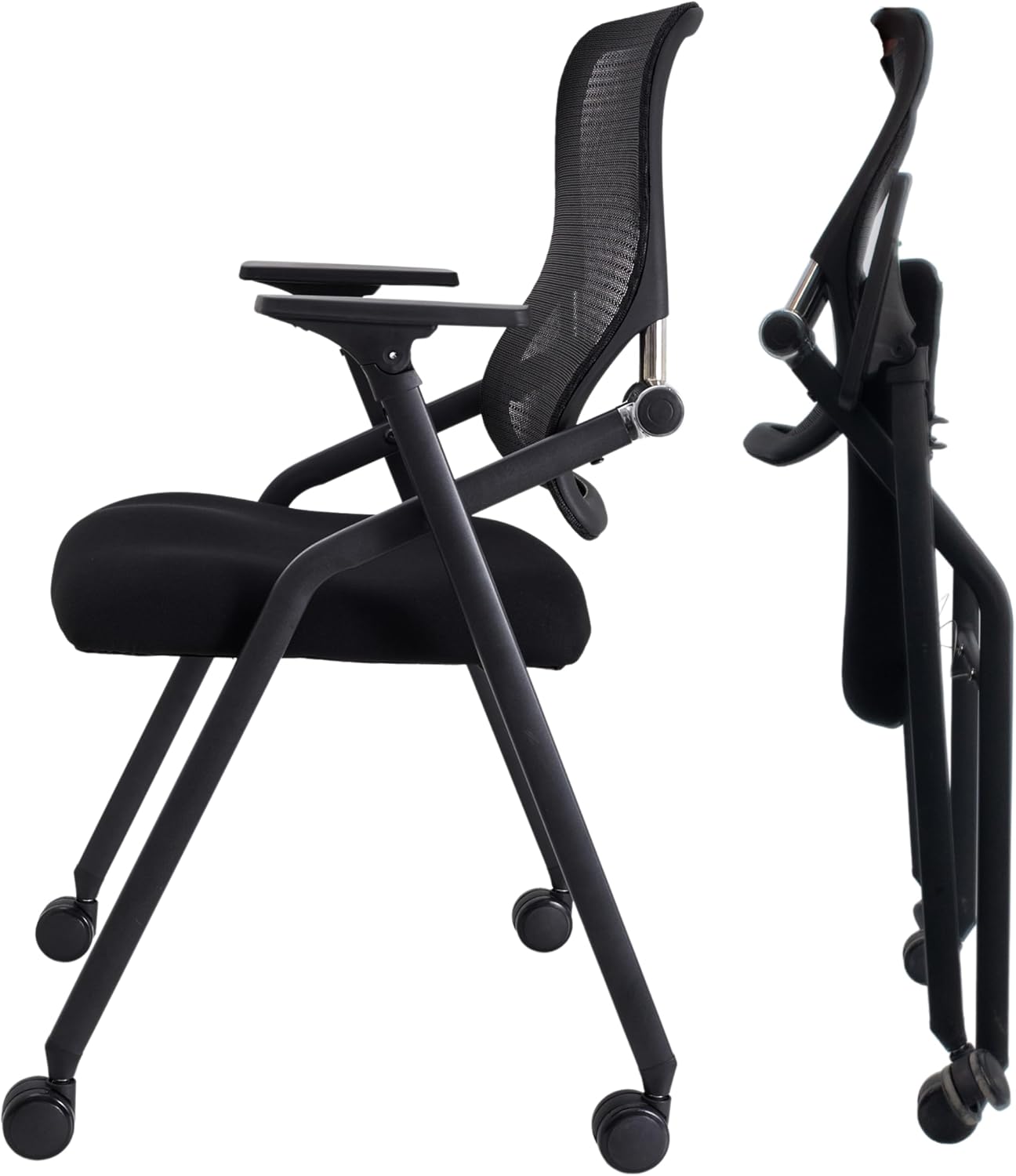 BROBRIYO Stackable & Foldable Conference Chair - Ultimate Comfort & Support