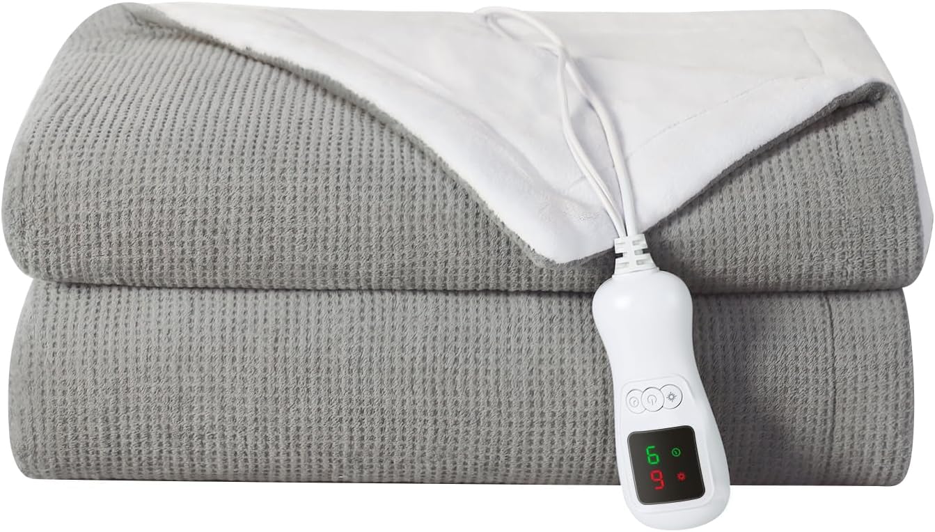 Electric Heated Blanket Throw for Cozy Comfort and Warmth