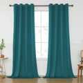 Teal Curtains 120 in Long Room Darkening Drapes - Triple Weave