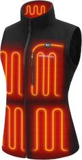 Venustas Women's Heated Fleece Vest with 6 Heating Zones - Warm