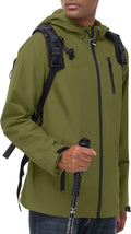 Avoogue Mens Waterproof Lightweight Rain Jacket - Breathable Outdoor