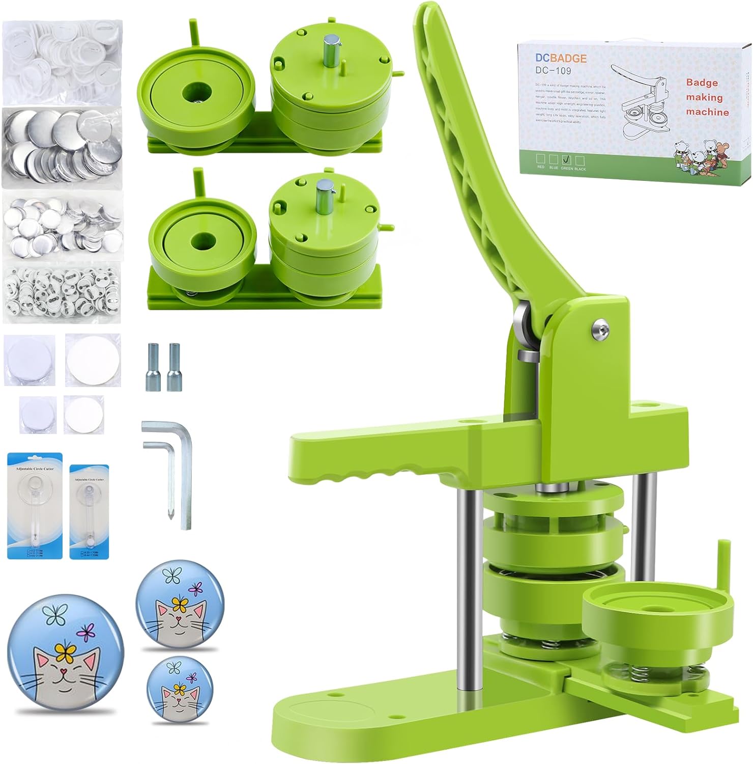 DIY Button Maker Machine with Multiple Sizes for Creative Fun