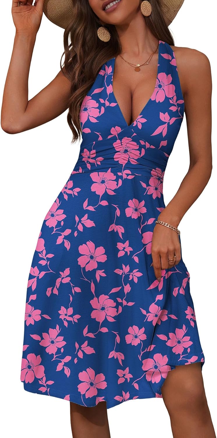 Stylish Women's Summer Sundress with Pocket and Ruffle Design
