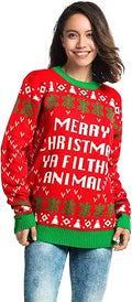 Unisex Womens Ugly Christmas Sweater Mens Novelty Home Alone Pullover
