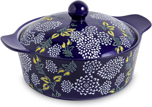 Wisenvoy Casserole Dish With Lid - Durable Ceramic Baking Dish