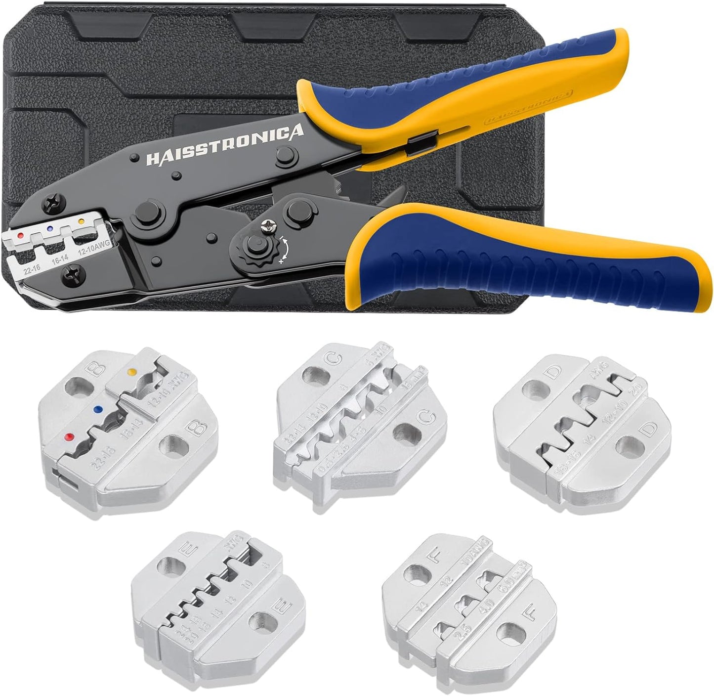 Haisstronica 6PCS Crimping Tool Set for Reliable Wire Connections