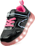 SKYWHEEL Light Up Sneakers for Toddlers - Easy On, Breathable Comfort
