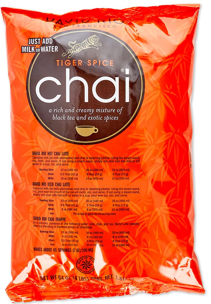 David Rio Tiger Spice Chai - Rich Black Tea with Exotic Spices