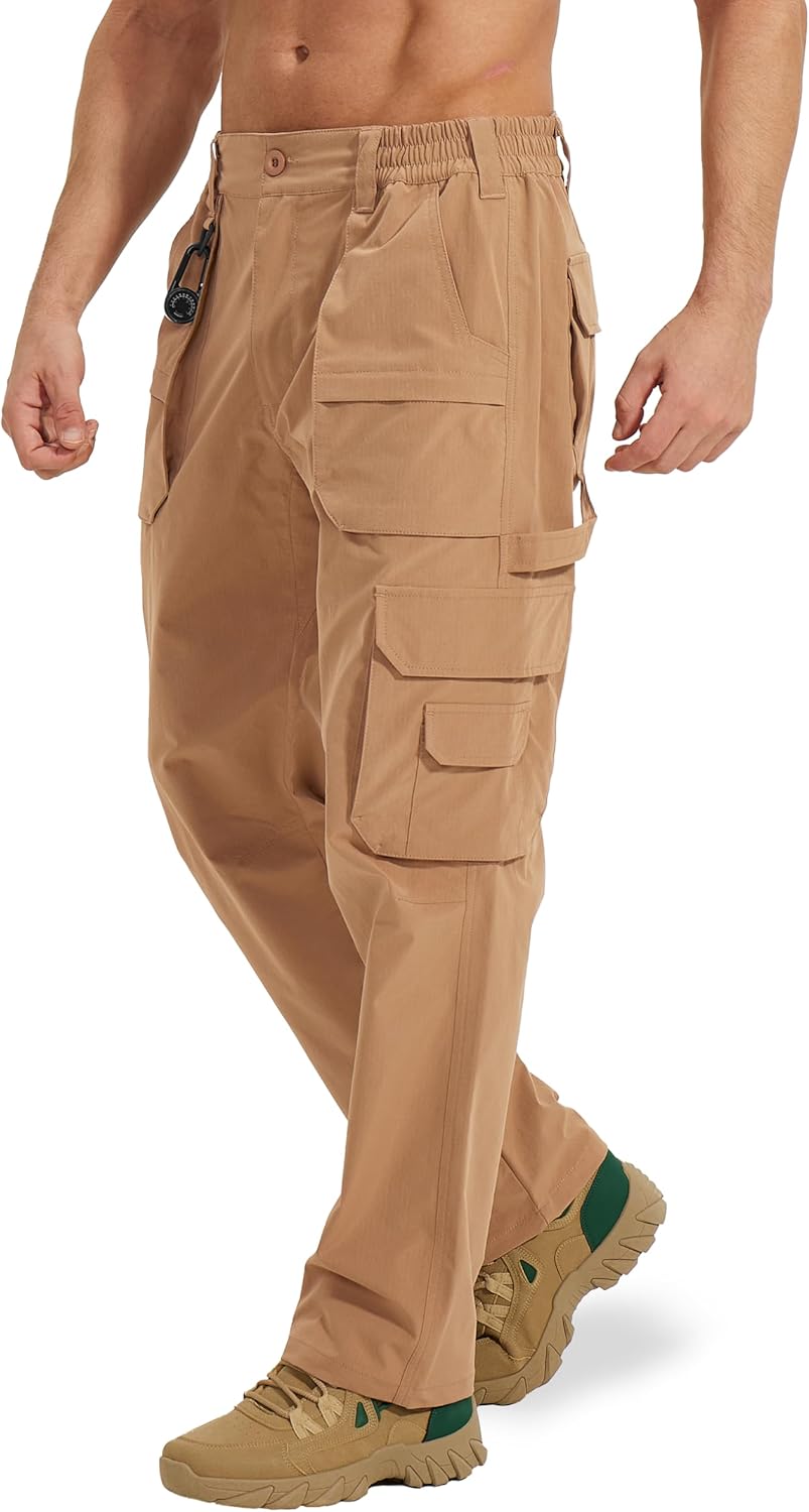 MOURCE Tactical Pants for Men - Lightweight Quick Dry Cargo Pants