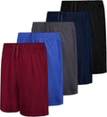 Boys Athletic Shorts 5-Pack - Dry-Fit Multi-Sport Comfort