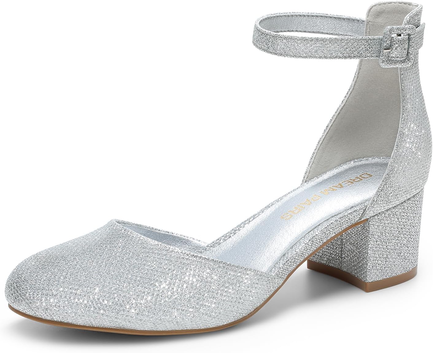 DREAM PAIRS Women's Closed Round Toe Low Block Heels for Style